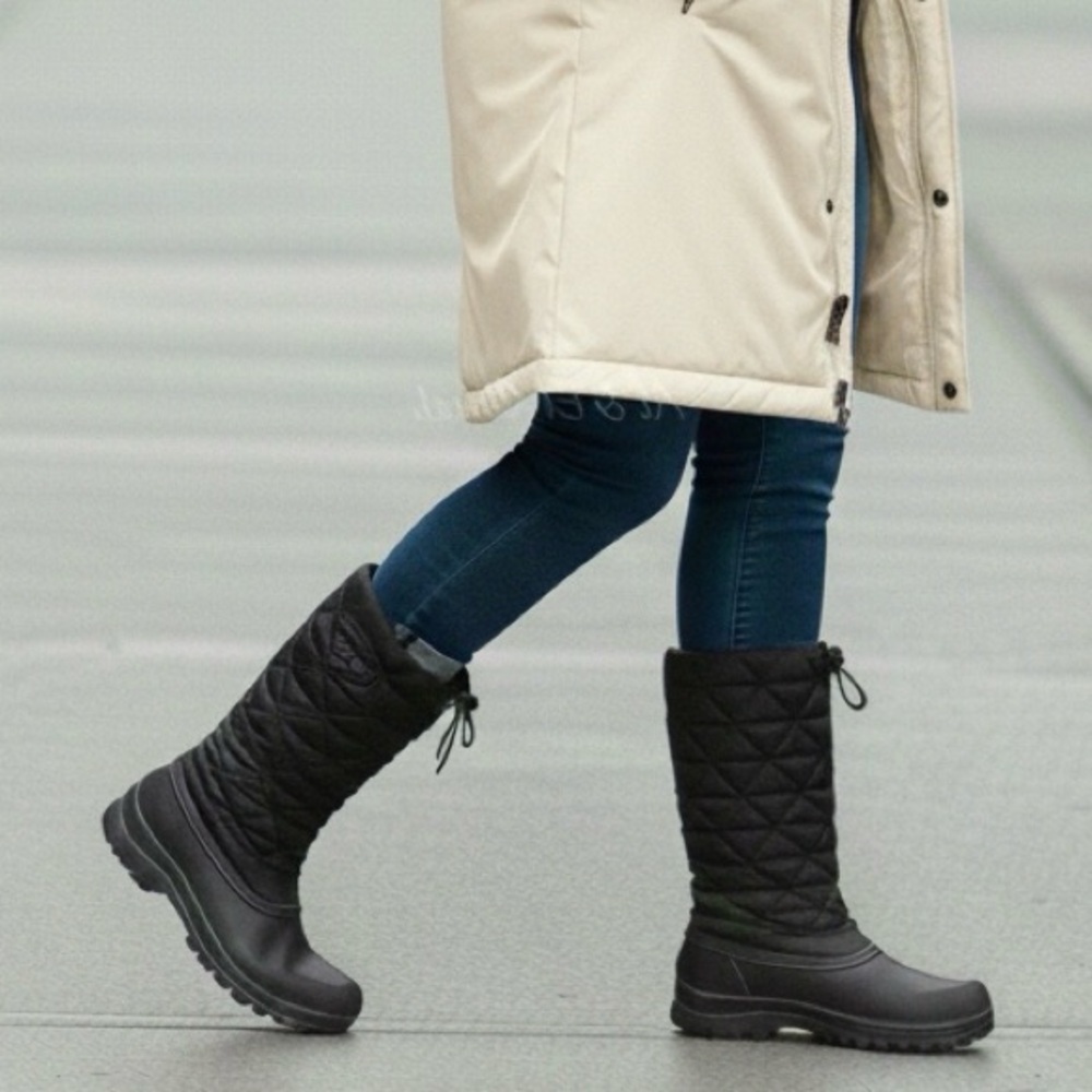 Time and Tru Women’s Black Winter Snow Boots Temperature Rated -5°F Sz 10 | NWT